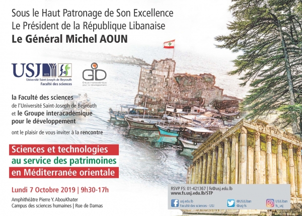 &quot;Sciences et technologies au service des patrimoines en Méditerranée orientale&quot;